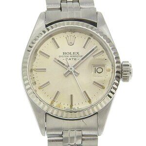ROLEX Oyster perpetual Watches 6917 Date 2nd series SilverDial Stainless S...